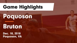 Poquoson  vs Bruton  Game Highlights - Dec. 18, 2018