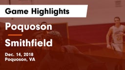 Poquoson  vs Smithfield  Game Highlights - Dec. 14, 2018