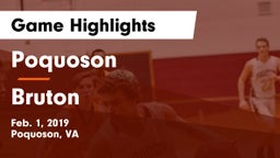 Poquoson  vs Bruton  Game Highlights - Feb. 1, 2019