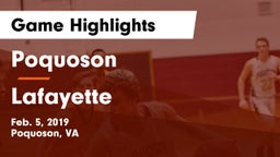 Poquoson  vs Lafayette  Game Highlights - Feb. 5, 2019