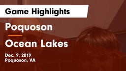 Poquoson  vs Ocean Lakes  Game Highlights - Dec. 9, 2019