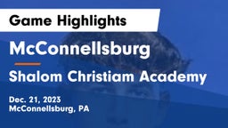 McConnellsburg  vs Shalom Christiam Academy  Game Highlights - Dec. 21, 2023