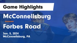 McConnellsburg  vs Forbes Road Game Highlights - Jan. 5, 2024