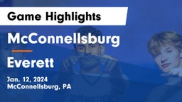 McConnellsburg  vs Everett  Game Highlights - Jan. 12, 2024