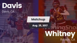 Matchup: Davis  vs. Whitney  2017