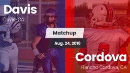 Matchup: Davis  vs. Cordova  2018