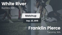 Matchup: White River High vs. Franklin Pierce  2016