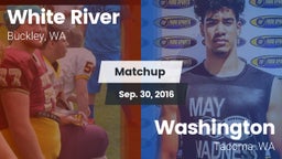 Matchup: White River High vs. Washington  2016