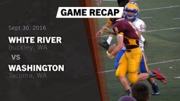 Recap: White River  vs. Washington  2016