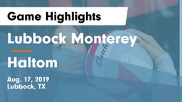 Lubbock Monterey  vs Haltom  Game Highlights - Aug. 17, 2019