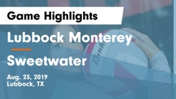 Lubbock Monterey  vs Sweetwater  Game Highlights - Aug. 23, 2019