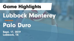 Lubbock Monterey  vs Palo Duro  Game Highlights - Sept. 17, 2019