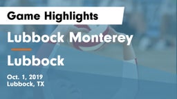 Lubbock Monterey  vs Lubbock  Game Highlights - Oct. 1, 2019