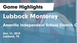 Lubbock Monterey  vs Amarillo Independent School District- Caprock  Game Highlights - Oct. 11, 2019