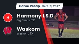 Recap: Harmony I.S.D. vs. Waskom  2017