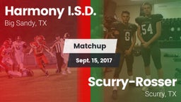 Matchup: Harmony I.S.D. vs. Scurry-Rosser  2017