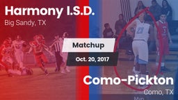 Matchup: Harmony I.S.D. vs. Como-Pickton  2017