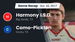 Recap: Harmony I.S.D. vs. Como-Pickton  2017