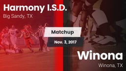 Matchup: Harmony I.S.D. vs. Winona  2017