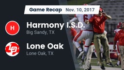 Recap: Harmony I.S.D. vs. Lone Oak  2017