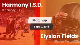 Matchup: Harmony I.S.D. vs. Elysian Fields  2018