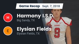 Recap: Harmony I.S.D. vs. Elysian Fields  2018