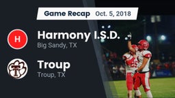 Recap: Harmony I.S.D. vs. Troup  2018