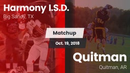 Matchup: Harmony I.S.D. vs. Quitman  2018