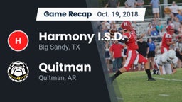 Recap: Harmony I.S.D. vs. Quitman  2018