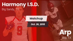 Matchup: Harmony I.S.D. vs. Arp  2018