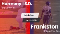 Matchup: Harmony I.S.D. vs. Frankston  2018