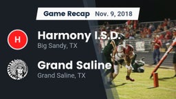 Recap: Harmony I.S.D. vs. Grand Saline  2018