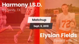 Matchup: Harmony I.S.D. vs. Elysian Fields  2019