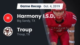 Recap: Harmony I.S.D. vs. Troup  2019