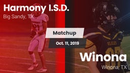 Matchup: Harmony I.S.D. vs. Winona  2019