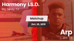 Matchup: Harmony I.S.D. vs. Arp  2019