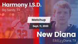 Matchup: Harmony I.S.D. vs. New Diana  2020