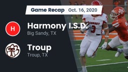 Recap: Harmony I.S.D. vs. Troup  2020