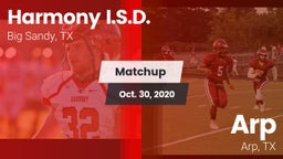 Matchup: Harmony I.S.D. vs. Arp  2020