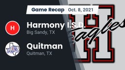 Recap: Harmony I.S.D. vs. Quitman  2021