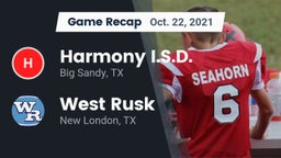 Recap: Harmony I.S.D. vs. West Rusk  2021