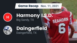 Recap: Harmony I.S.D. vs. Daingerfield  2021