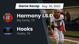 Recap: Harmony I.S.D. vs. Hooks  2022