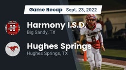 Recap: Harmony I.S.D. vs. Hughes Springs  2022