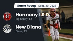 Recap: Harmony I.S.D. vs. New Diana  2022
