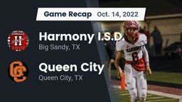 Recap: Harmony I.S.D. vs. Queen City  2022
