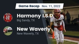 Recap: Harmony I.S.D. vs. New Waverly  2022