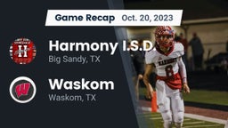 Recap: Harmony I.S.D. vs. Waskom  2023