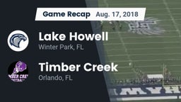Recap: Lake Howell  vs. Timber Creek  2018