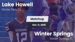 Matchup: Lake Howell High vs. Winter Springs  2019